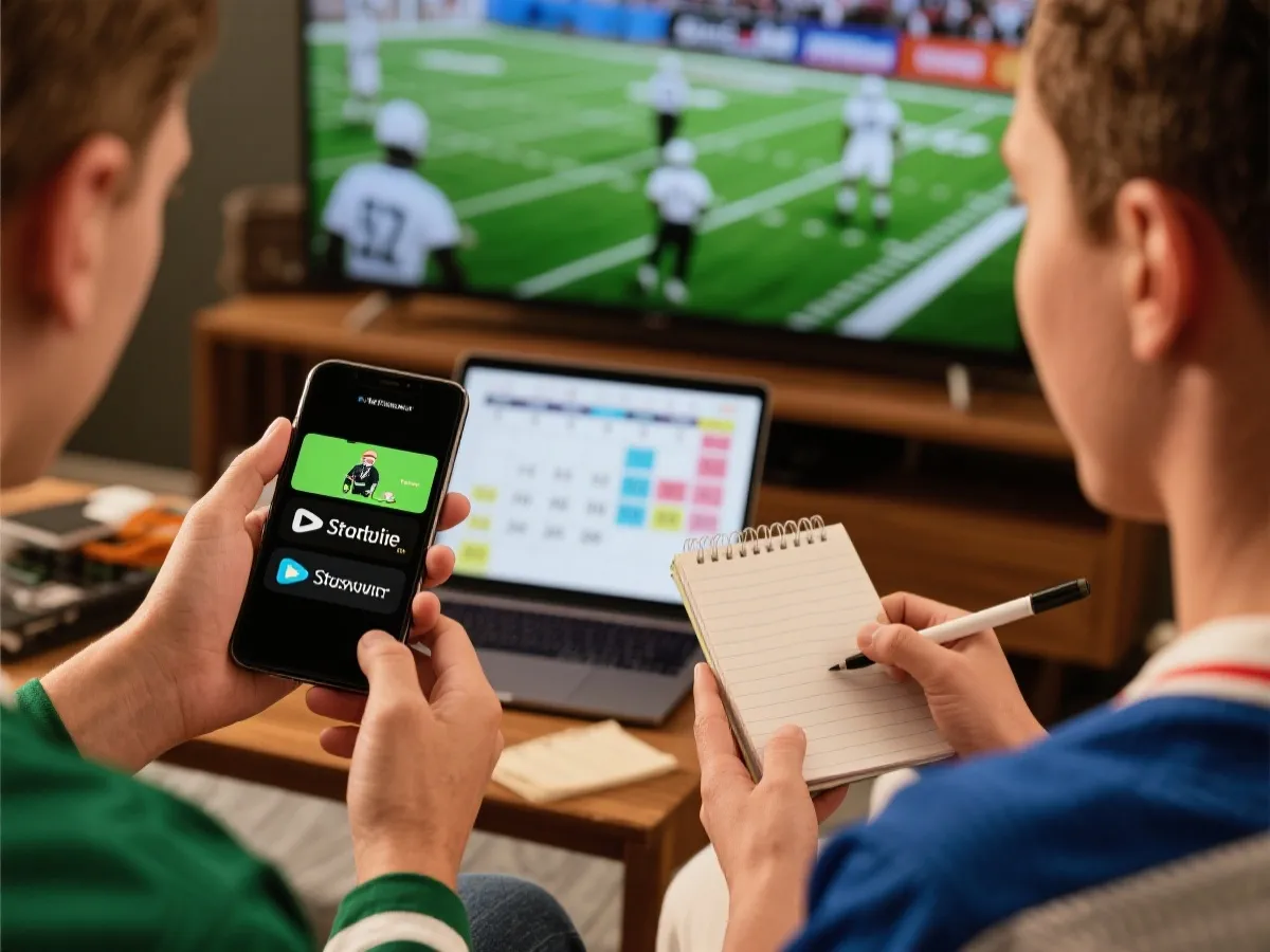 世界杯直播平台注册与设备选择示意图